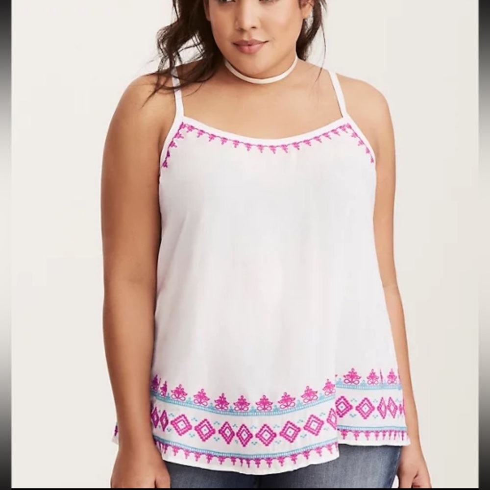 Torrid Embroidered Swing Cami